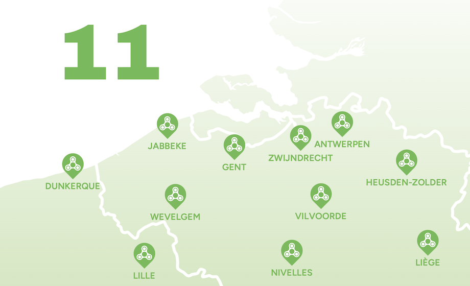 11 kantoren